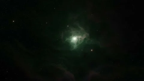 Star field and nebula in outer space Stock Footage 221484505
