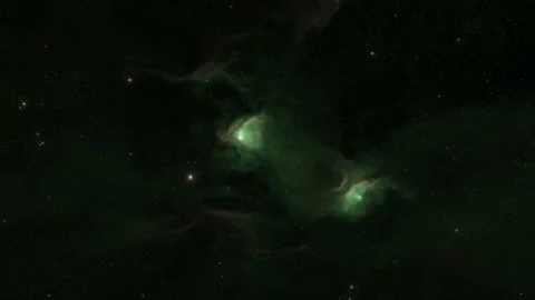 Star field and nebula in outer space Stock Footage 221484519