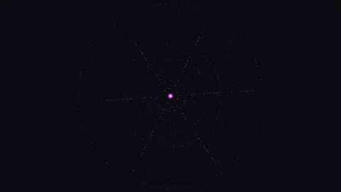 Star field animation with radial design on a black background Vidéo 337064365