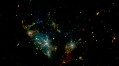 Star field background . Starry outer space background texture 動画素材 160364686