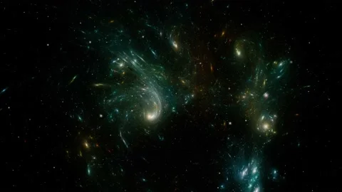 Star field background . Starry outer space background texture . 動画素材 163787010