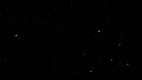 A Star Field Twinkles in a Night Sky Stock Footage