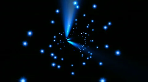 Star field,blue ray light in space.dust,energy,god,heaven,night,religion,shine, Stock Footage