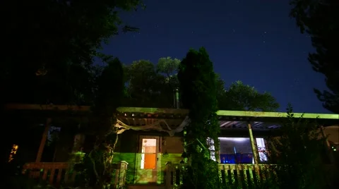 Star Filled Night Time Lapse Stock Footage 60603655
