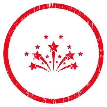 Star Fireworks Rounded Grainy Texture Icon 스톡 일러스트