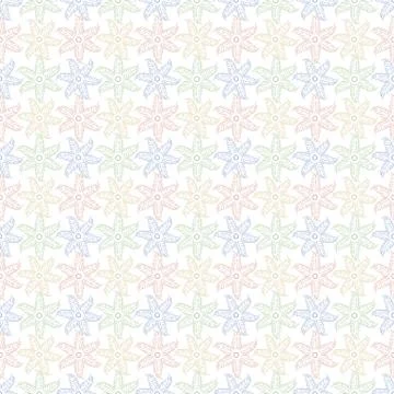 Star fish shape  seamless pattern work Illustrazione stock