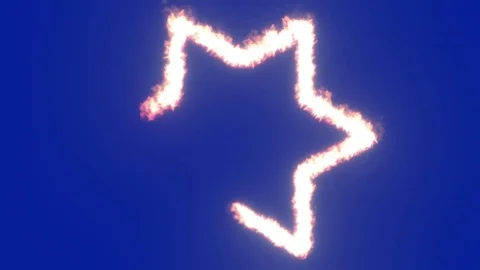 A star of flames Stock Footage 117302119