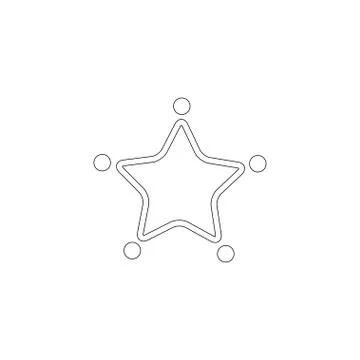 Star. flat vector icon Stock Illustration