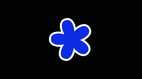 Star To Flower Animation Video Stock Footage 123400932