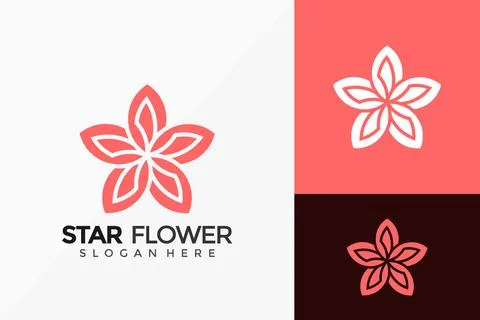Star Flower Creative Logo Design. Modern Idea logos designs Vector illustrati イラスト素材