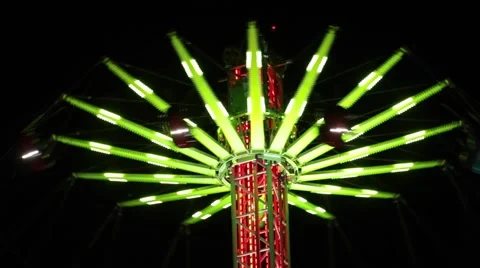 Star Flyer Amusement Stock Footage 44243633