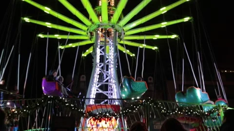 Star Flyer Amusement Stock Footage 44886133