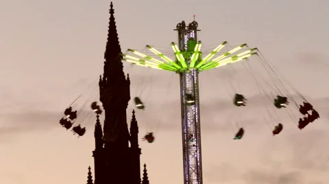 Star Flyer Amusement Stock Footage 44984839