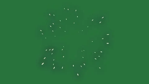 Star Flying With Burst - Chroma Key Green Screen Footage Stock Footage 338011713