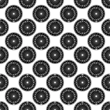 Star fortune wheel pattern seamless vector Illustrazione stock