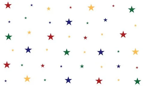 Star four color for juneteenth Stock Illustration