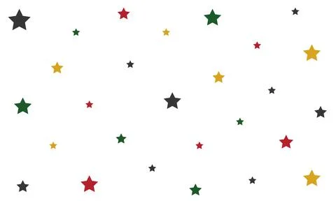 Star four color with white background Stock Illustration