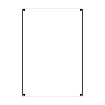 Star frame border vertical abstract outline shape icon for decorative vinta.. Stock Illustration