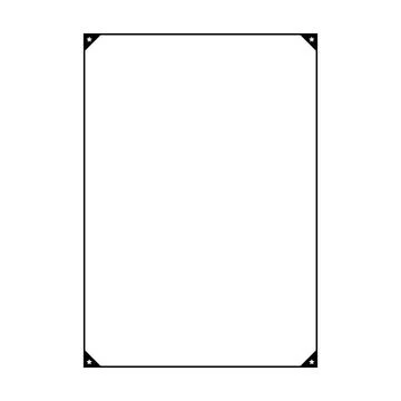 Star frame border vertical abstract outline shape icon for decorative vinta.. Stock Illustration