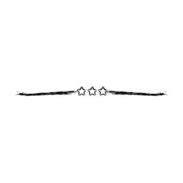 Star frame divider border horizontal line vector shape icon for decorative .. Stockillustratie