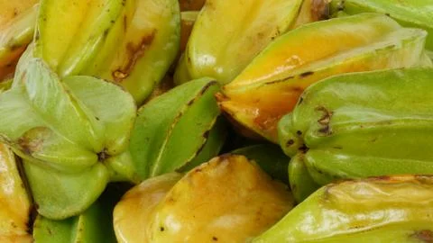 Star Fruit Bunch Closeup Stock Photos