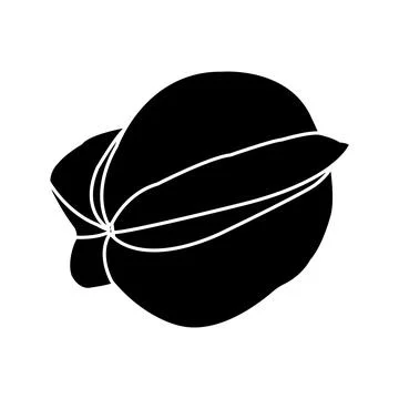 Star fruit icon Stock Illustration