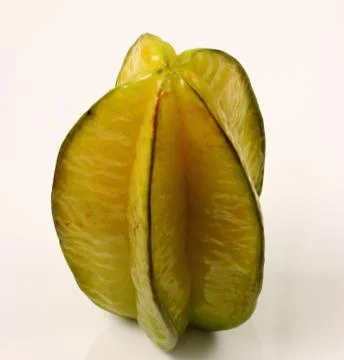 Star fruit on white background Stock Photos