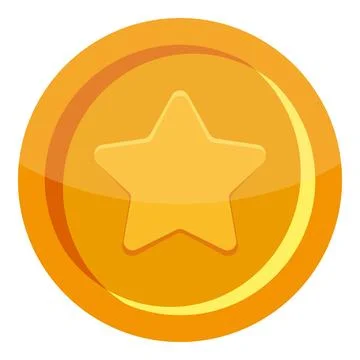 Star Game Coin Illustrazione stock