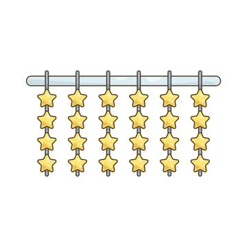 Star garland Stock Illustration