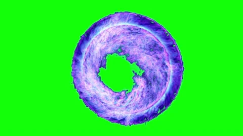 Star gate ring front view of 3d animation cloud gate appearing and disappear Stock Footage 136503529