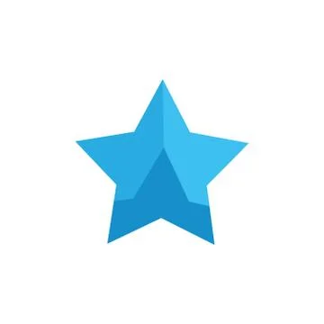 Star geometric 3d simple gradient logo vector Ilustración de archivo
