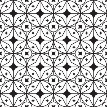 Star geometric pattern. Seamless vector Stock Illustration
