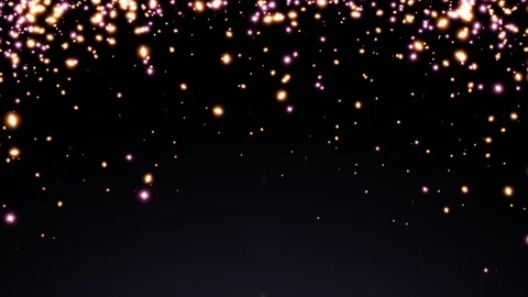 Star Glow Flickering Falling Particle Graphic Motion Background Stock Footage 100706505