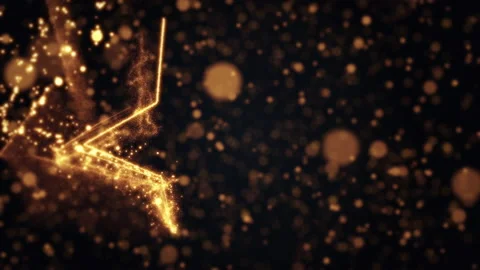 Star Glow Particle Stock Footage 144649213