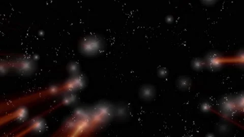 Star glowing with orange ray effect Stock Footage 170975275