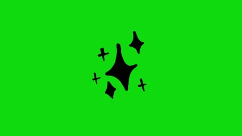 Star on green background 動画素材 330216971