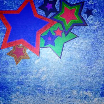 Star grunge on the paper Stock Photos