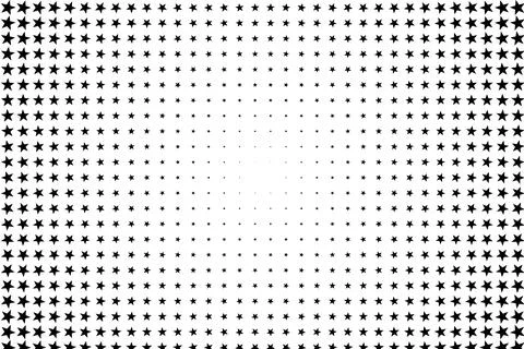 Star halftone radial gradient background Stock Illustration