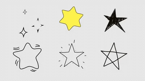 Star Hand Drawn Animations Stock-Footage 290023041