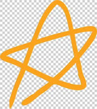 Star hand drawn Foto stock