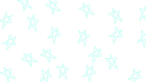 Star hand-drawn seamless pattern with quirky carto Stock Footage 321259891