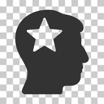 Star Head Vector Icon Stockillustratie