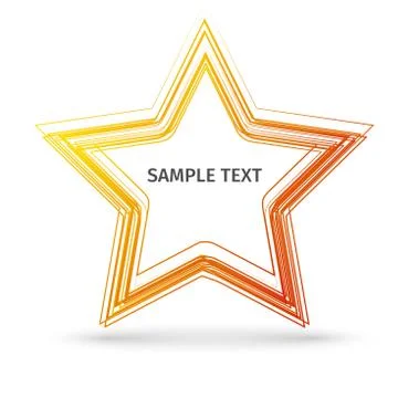 Star hend draw Stock Illustration