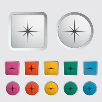 Star icon. 2 Stock Illustration