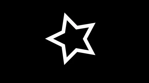 Star icon animated video Stock Footage 294698134