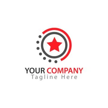 Star icon in circle, Star Logo Vector Stock Illustration