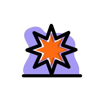 Star Icon Conceptual Vector Illustration Design Stock Illustration