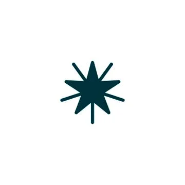 Star icon in flat design Stock Illustration