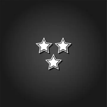 Star icon flat. Stock Illustration