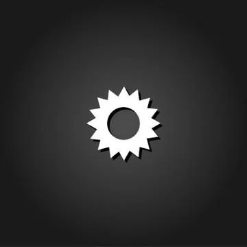 Star icon flat Stock Illustration